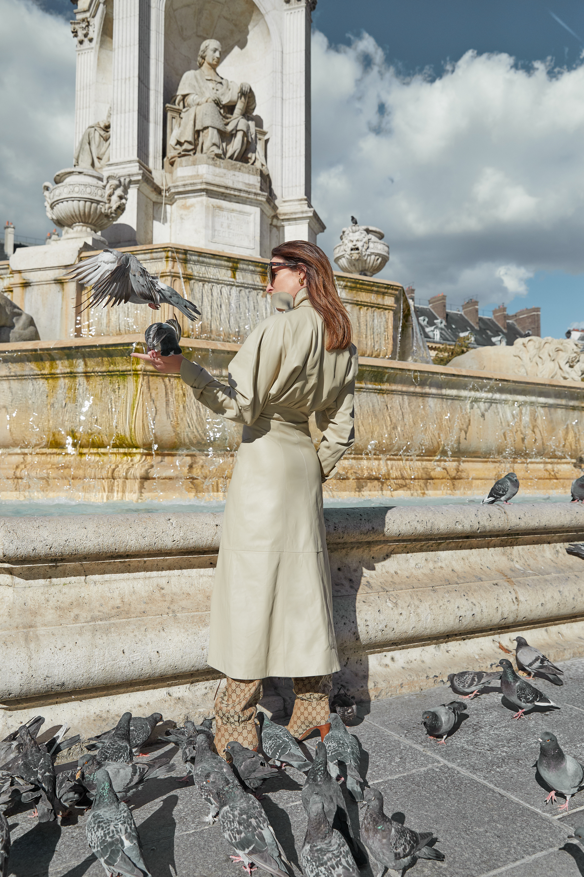 Paris, Travel, Editors, Outfit, Zimmerman Dress, Gucci Boots, Oracle, Fox